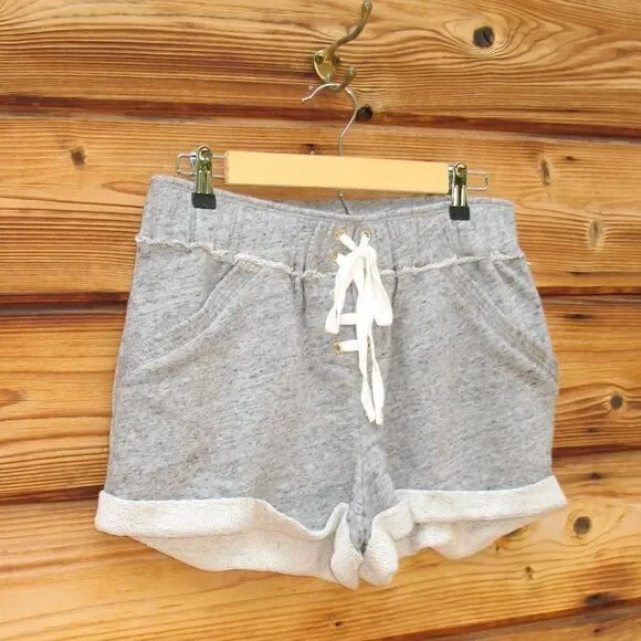 NWT Gray Knit High Rise Shorts